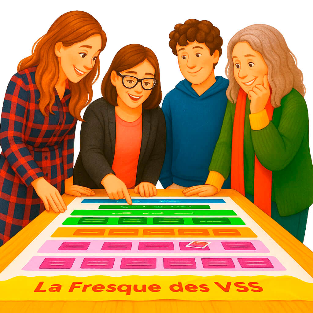 Un atelier collaboratif de 2h30 à 3h pour comprendre les facteurs de risque et les conséquences des violences sexistes et sexuelles, et découvrir les leviers de prévention permettant de les éviter.