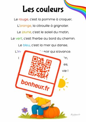 Poster à télécharger : Les couleurs