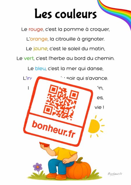 Poster à télécharger : Les couleurs