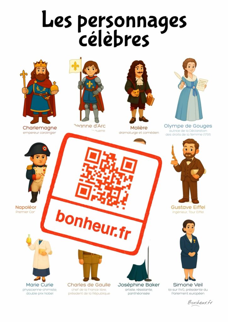 Poster à télécharger : Les personnages historiques - 画像 (2)