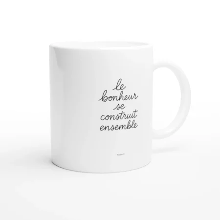 Mug en céramique « Le bonheur se construit ensemble » de 325 ml (11 oz) – Image 2