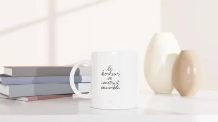 Mug en céramique « Le bonheur se construit ensemble » de 325 ml (11 oz) – Image 5